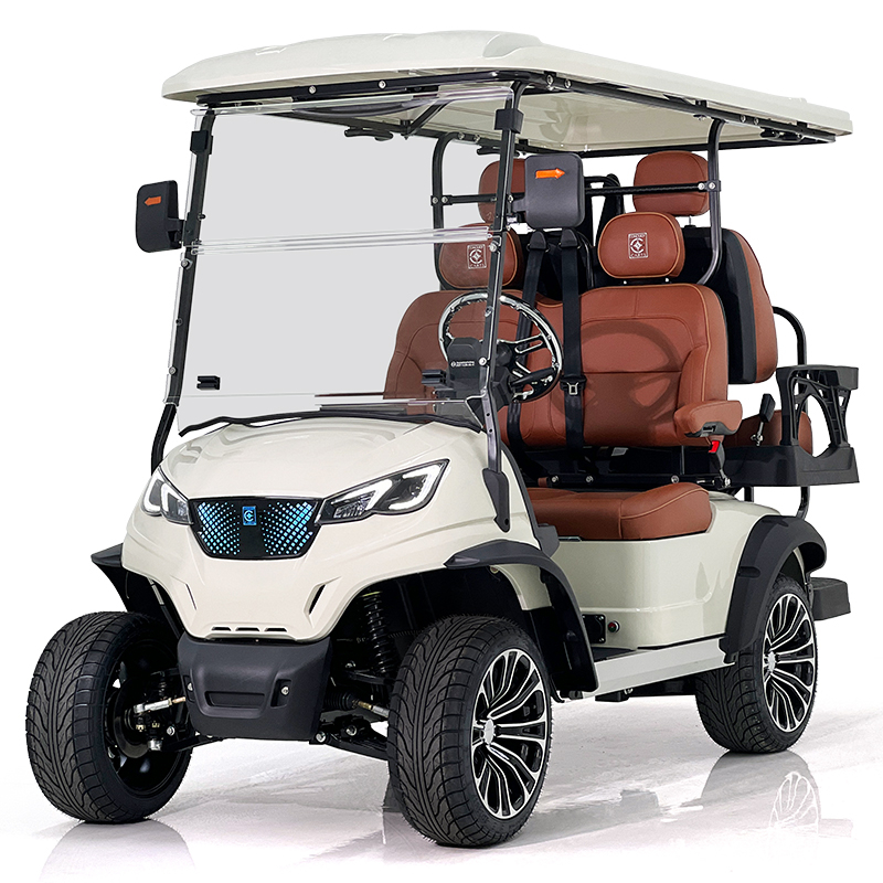 Aerfa 2+2 Sitze Golfwagen milchweiß 