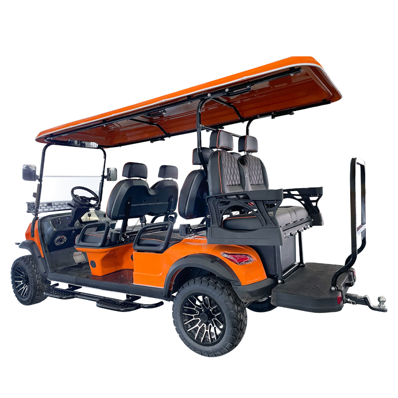 Style C 4+2 Sitze Golfwagen orange