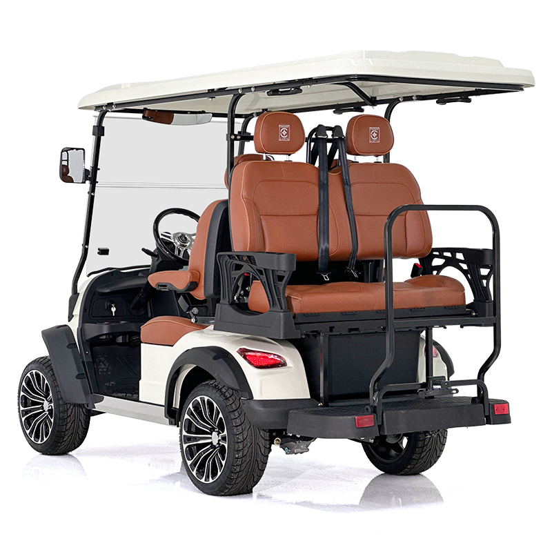 Aerfa 2+2 Sitze Golfwagen milchweiß 