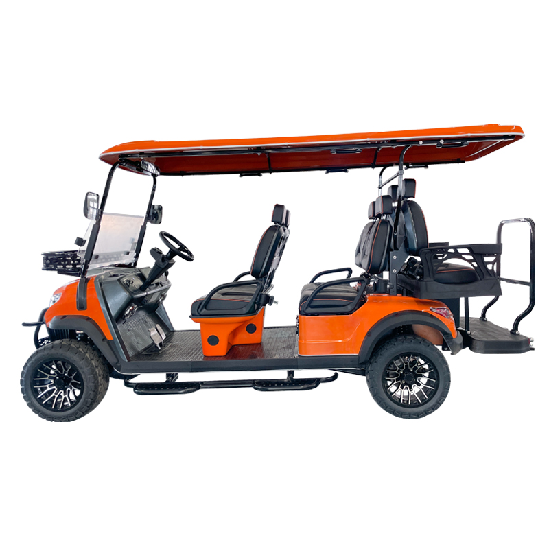 Style C 4+2 Sitze Golfwagen orange